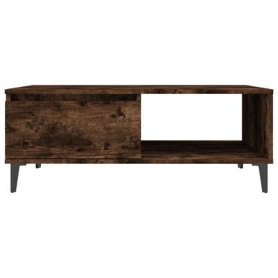 vidaXL Table basse chêne fumé 90x60x35 cm bois d'ingénierie 813173