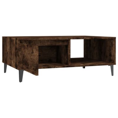 vidaXL Table basse chêne fumé 90x60x35 cm bois d'ingénierie 813173