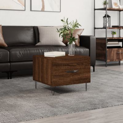 vidaXL Table basse Chêne marron 50x50x40 cm Bois d'ingénierie 829394