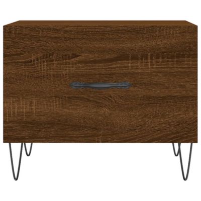 vidaXL Table basse Chêne marron 50x50x40 cm Bois d'ingénierie 829394