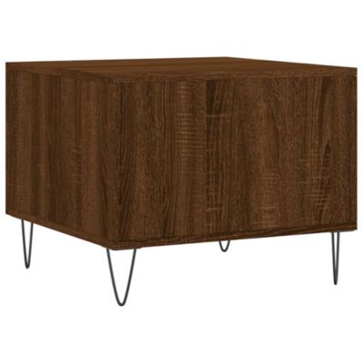 vidaXL Table basse Chêne marron 50x50x40 cm Bois d'ingénierie 829394