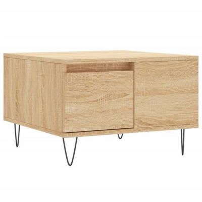 vidaXL Table basse chêne sonoma 55x55x36,5 cm bois d'ingénierie 830759