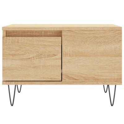vidaXL Table basse chêne sonoma 55x55x36,5 cm bois d'ingénierie 830759
