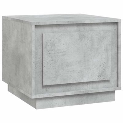 vidaXL Table basse gris béton 51x50x44 cm bois d'ingénierie 819872