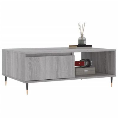 vidaXL Table basse sonoma gris 90x60x35 cm bois d'ingénierie 827058