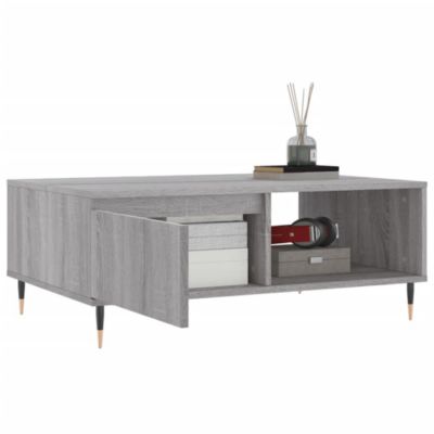 vidaXL Table basse sonoma gris 90x60x35 cm bois d'ingénierie 827058