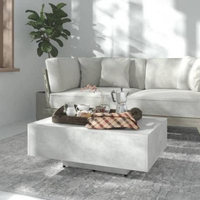 vidaXL Table Basse, Table d'Appoint, Bout de Canapé, Meuble de Salon Salle de Séjour Maison Intérieur, Industriel, Gris 803384
