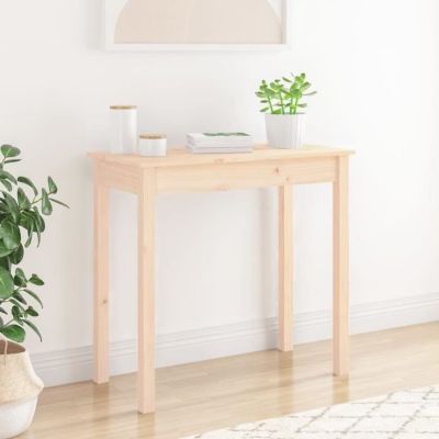 vidaXL Table console 80x40x75 cm Bois massif de pin 814244