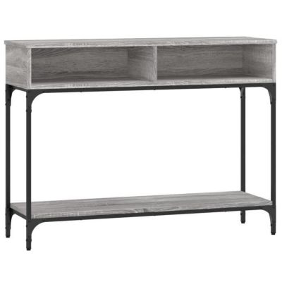 vidaXL Table console sonoma gris 100x30,5x75 cm bois d'ingénierie 833391