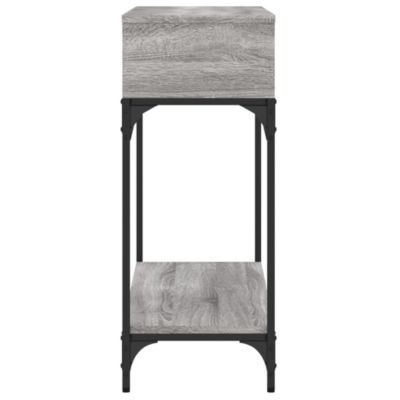 vidaXL Table console sonoma gris 100x30,5x75 cm bois d'ingénierie 833391