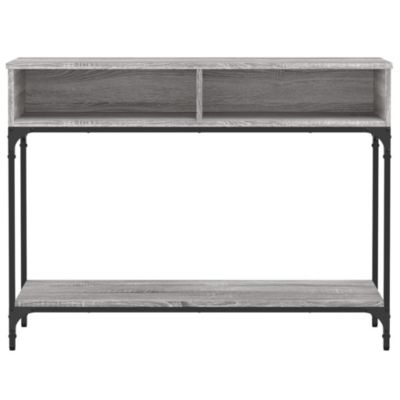 vidaXL Table console sonoma gris 100x30,5x75 cm bois d'ingénierie 833391