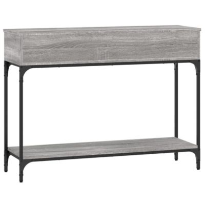 vidaXL Table console sonoma gris 100x30,5x75 cm bois d'ingénierie 833391