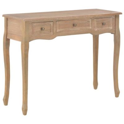 vidaXL Table de Console et Coiffeuse avec 3 Tiroirs Table de Maquillage Meuble de Chambre à Coucher Couloir Salon Entrée 280047
