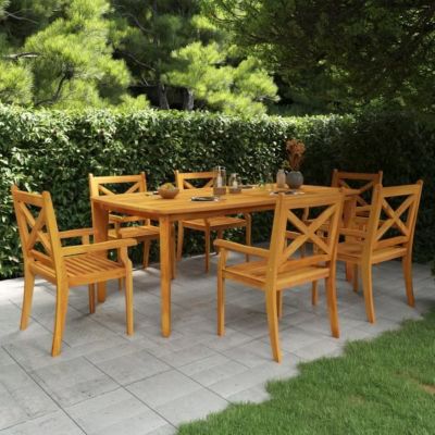 vidaXL Table de jardin 200x100x75 cm Bois d'acacia solide 310304