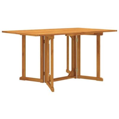 vidaXL Table de jardin papillon pliante 150x90x75 cm bois massif teck, table d'extérieur, meuble de jardin, meuble de 362751