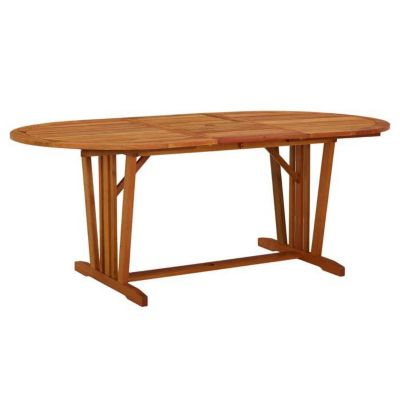 vidaXL Table de Jardin Table avec Trou de Parasol Terrasse Table de Salle à Manger Meuble de Patio Extérieur 200x100x75 cm 316072