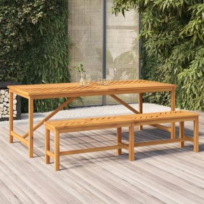 vidaXL Table à manger de jardin 200x90x74 cm bois d'acacia solide 362242
