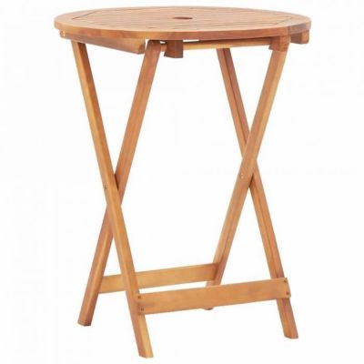 vidaXL Table pliable de jardin 60x75 cm Bois d'acacia massif
