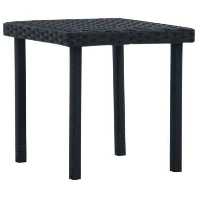 Table De Jardin Anthracite 100x100x72 Cm - Treillis Acier, Mobilier Extérieur Élégant Et Robuste