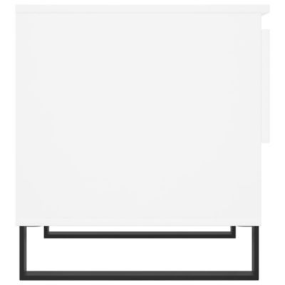 vidaXL Tables basses 2 pcs blanc 50x46x50 cm bois d'ingénierie 830925