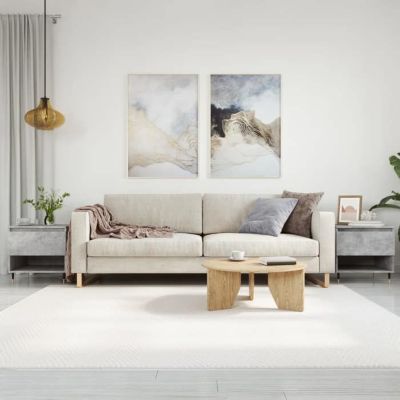 vidaXL Tables basses 2 pcs gris béton 50x46x50 cm bois d'ingénierie 830901