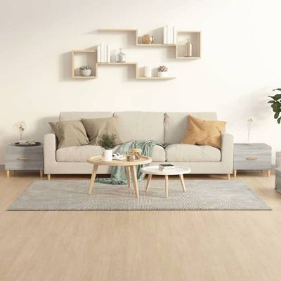 vidaXL Tables basses 2 pcs Sonoma gris 50x50x40 cm Bois d'ingénierie 817534