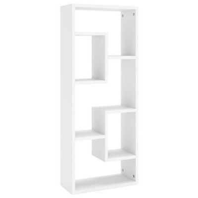 vidaXL étagère murale Blanc 36x16x90 cm Aggloméré