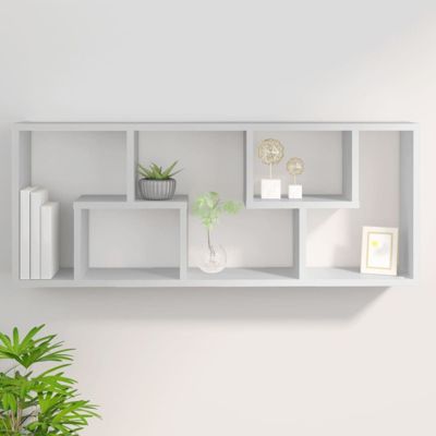vidaXL étagère murale Blanc 36x16x90 cm Aggloméré