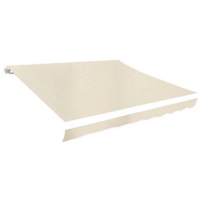 vidaXL Toit d'Auvent, Store Banne, Toit de Rechange, Voile d'Ombrage Jardin Terrass Balcon Patio, Crème 3 x 2,5 m (Cadre non 14101