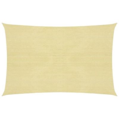vidaXL Voile d'ombrage 160 g-m2 Beige 2,5x3,5 m PEHD 311123