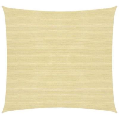 vidaXL Voile d'ombrage 160 g-m2 Beige 3x3 m PEHD 311109