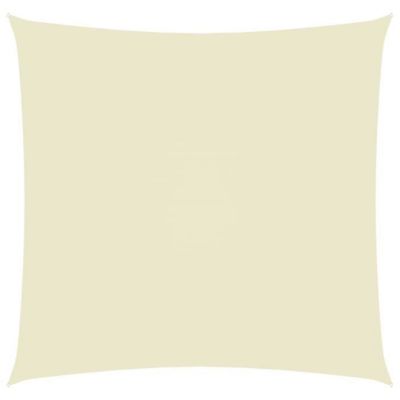 vidaXL Voile de parasol Tissu Oxford carré 2,5x2,5 m Crème 135191
