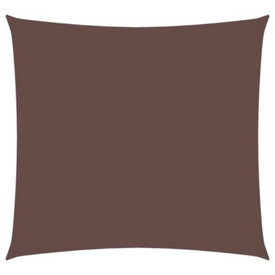 vidaXL Voile de parasol Tissu Oxford carré 2,5x2,5 m Marron