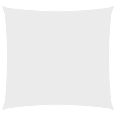 vidaXL Voile de parasol Tissu Oxford carré 3,6x3,6 m Blanc