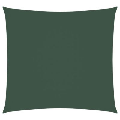 vidaXL Voile de parasol Tissu Oxford carré 3,6x3,6 m Vert foncé