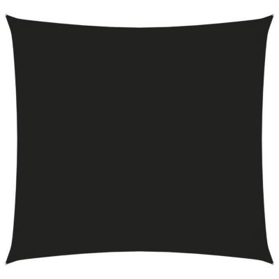 vidaXL Voile de parasol Tissu Oxford carré 5x5 m Noir