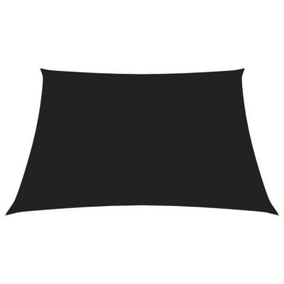 vidaXL Voile de parasol Tissu Oxford carré 5x5 m Noir