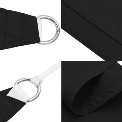 vidaXL Voile de parasol Tissu Oxford carré 5x5 m Noir