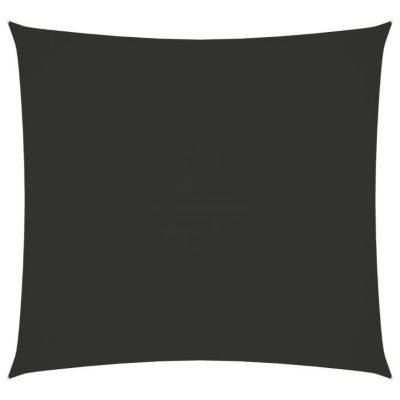 vidaXL Voile de parasol Tissu Oxford carré 6x6 m Anthracite