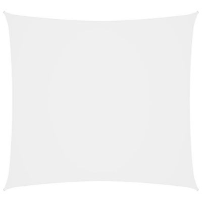 vidaXL Voile de parasol Tissu Oxford carré 6x6 m Blanc