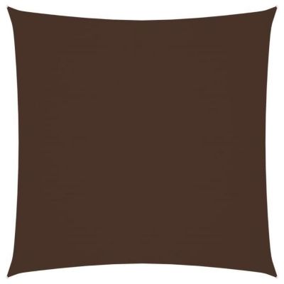 vidaXL Voile de parasol Tissu Oxford carré 6x6 m Marron