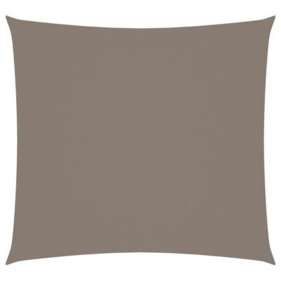 vidaXL Voile de parasol Tissu Oxford carré 7x7 m Taupe