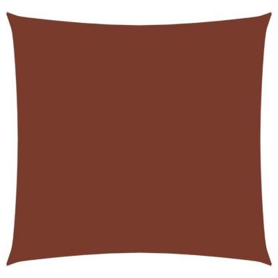 vidaXL Voile de parasol Tissu Oxford carré 7x7 m Terre cuite