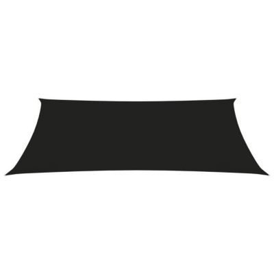 vidaXL Voile de parasol Tissu Oxford rectangulaire 2,5x4,5 m Noir
