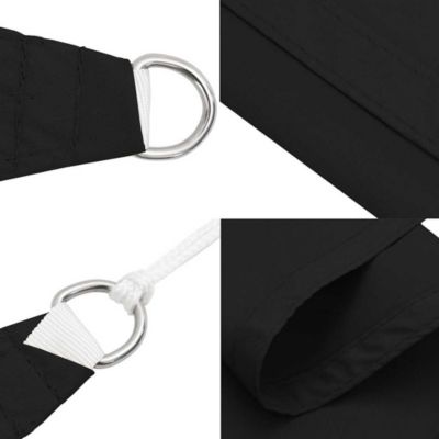vidaXL Voile de parasol Tissu Oxford rectangulaire 2,5x4,5 m Noir
