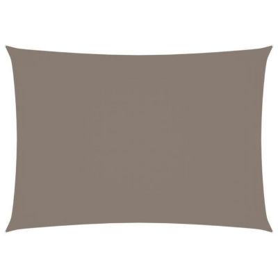 vidaXL Voile de parasol Tissu Oxford rectangulaire 2x4 m Taupe