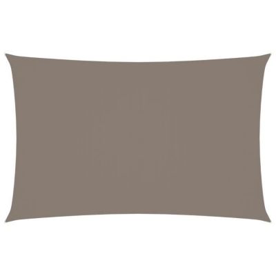 vidaXL Voile de parasol Tissu Oxford rectangulaire 3x6 m Taupe