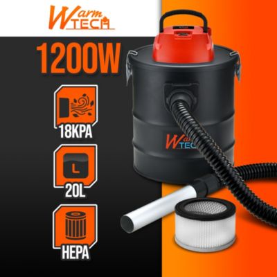 Vide cendres 1200W 20L avec soufflerie - Warm Tech