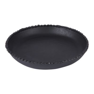 Vide-poche rond Perla noir 27 cm Table Passion