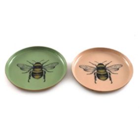 Videpoche en métal Abeille 11 cm (Lot de 2)